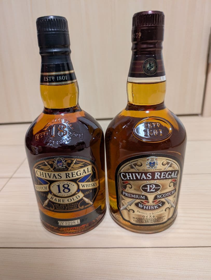 CHIVAS REGAL 18年 & 12年 セット（古酒）