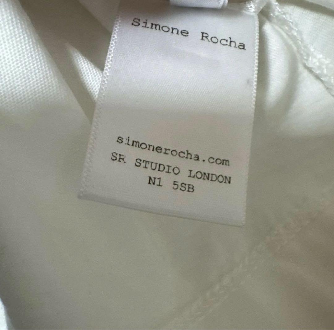 Simone Rocha パフスリーブ Tシャツ レース 白
