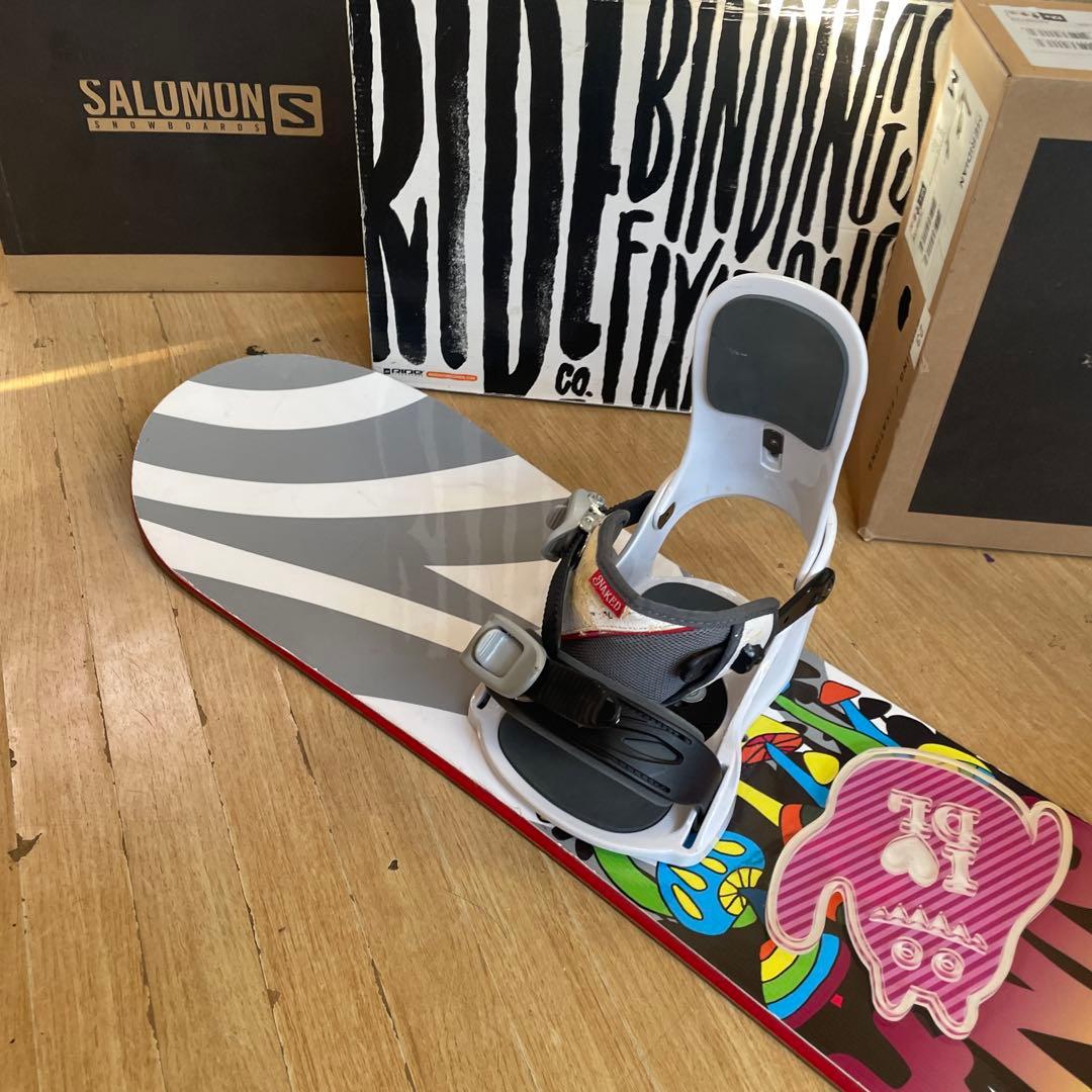 SABRINA×IGNIO　サブリナ　バイン付スノーボードセット　キッズお勧め◎