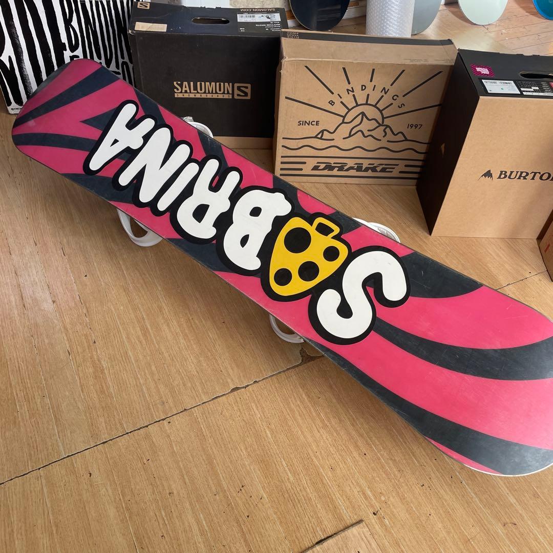 SABRINA×IGNIO　サブリナ　バイン付スノーボードセット　キッズお勧め◎