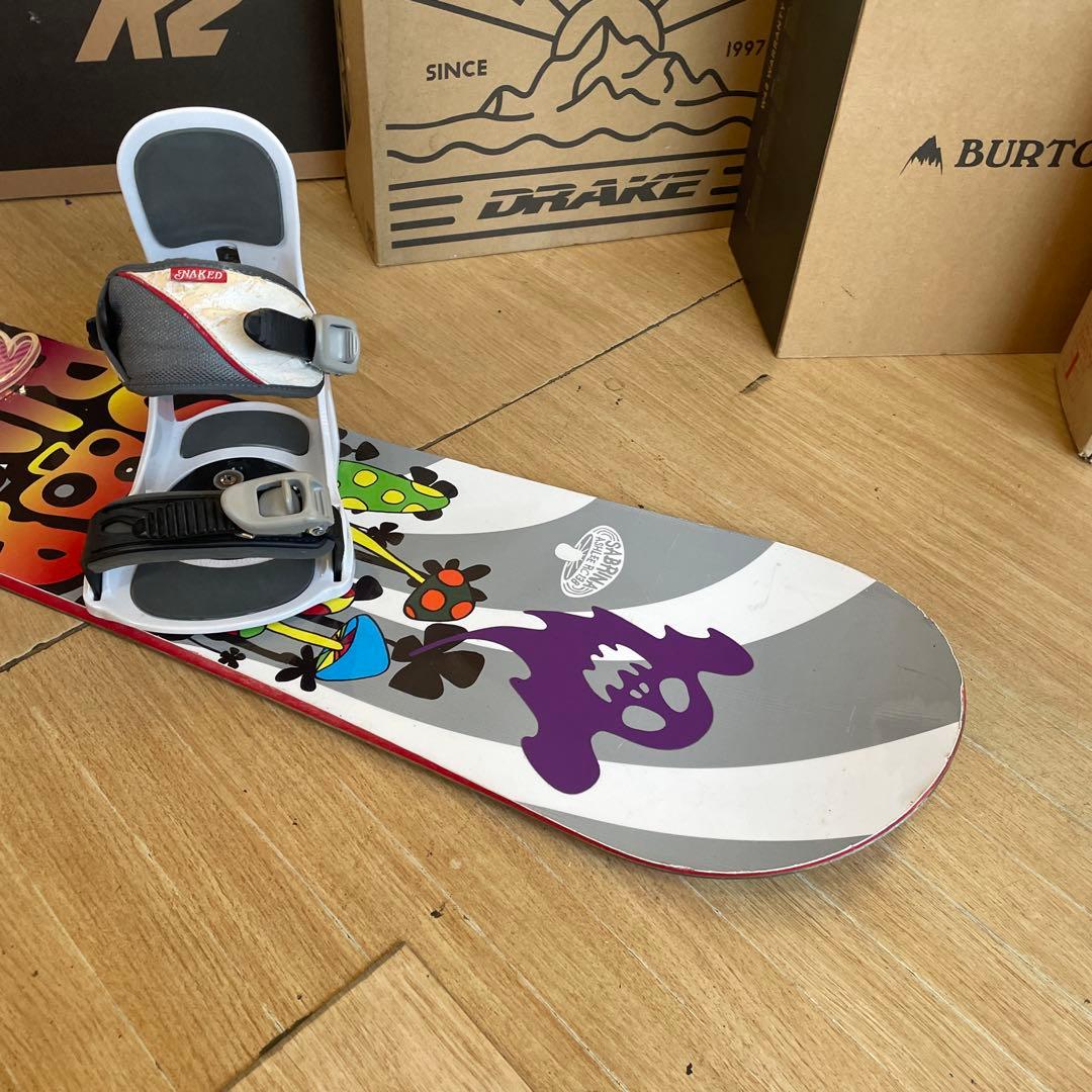 SABRINA×IGNIO　サブリナ　バイン付スノーボードセット　キッズお勧め◎