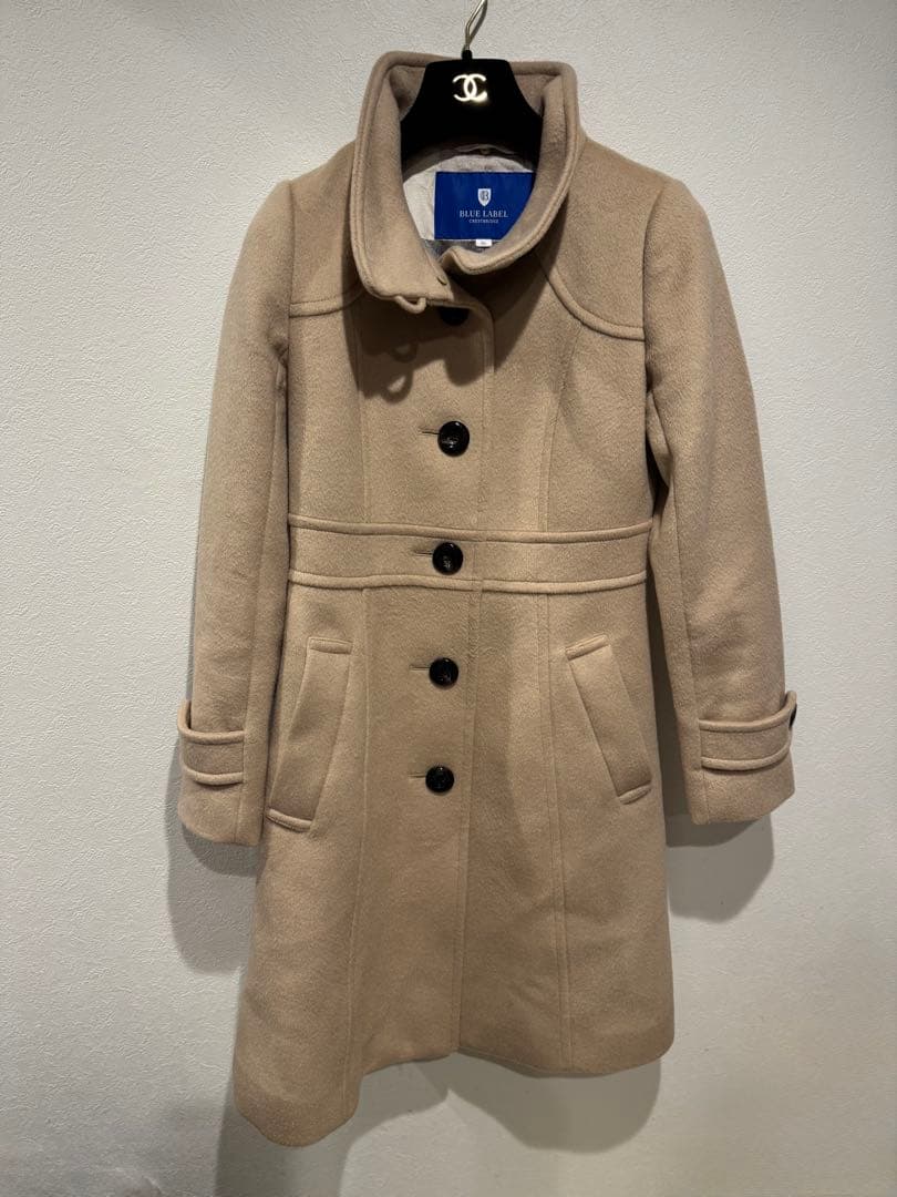 ブルーレーベル ウールコート ベージュ