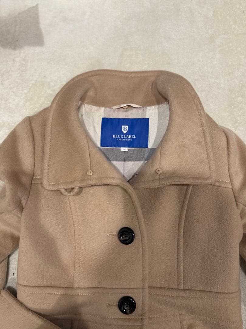 ブルーレーベル ウールコート ベージュ