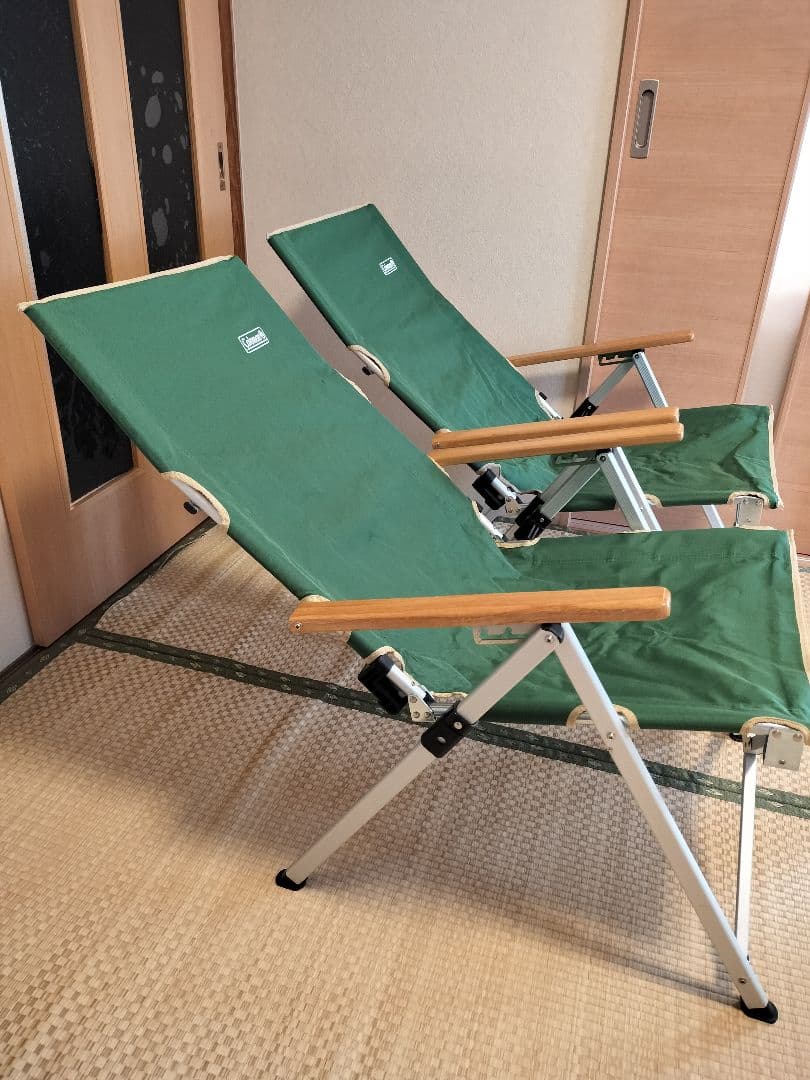 レイチェア Coleman アウトドアチェア 2脚セット グリーン　コールマン