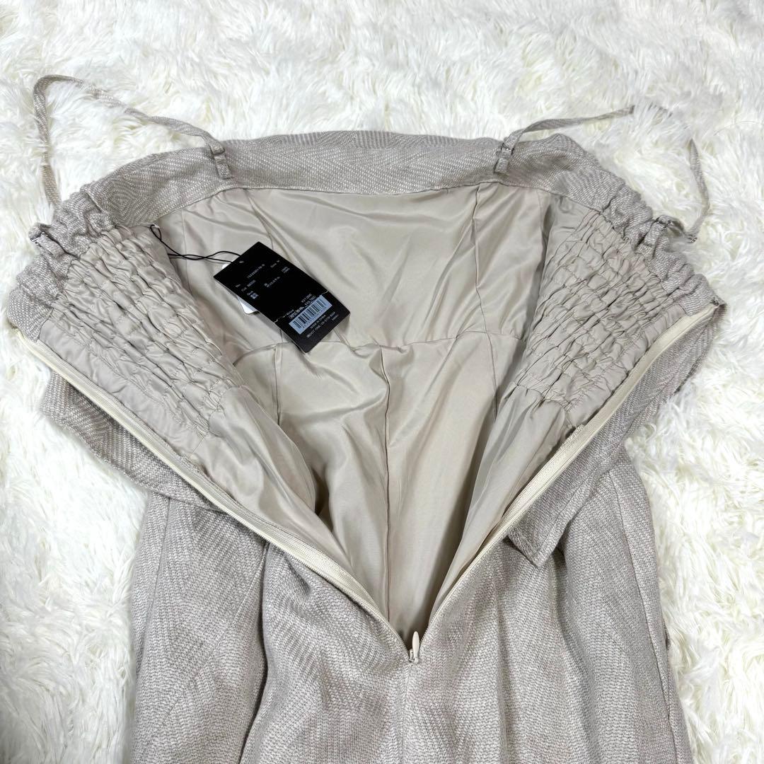 2023SS✨タグ付✨アニュアンス ヘリンボーンリネンベアワイドオールインワン