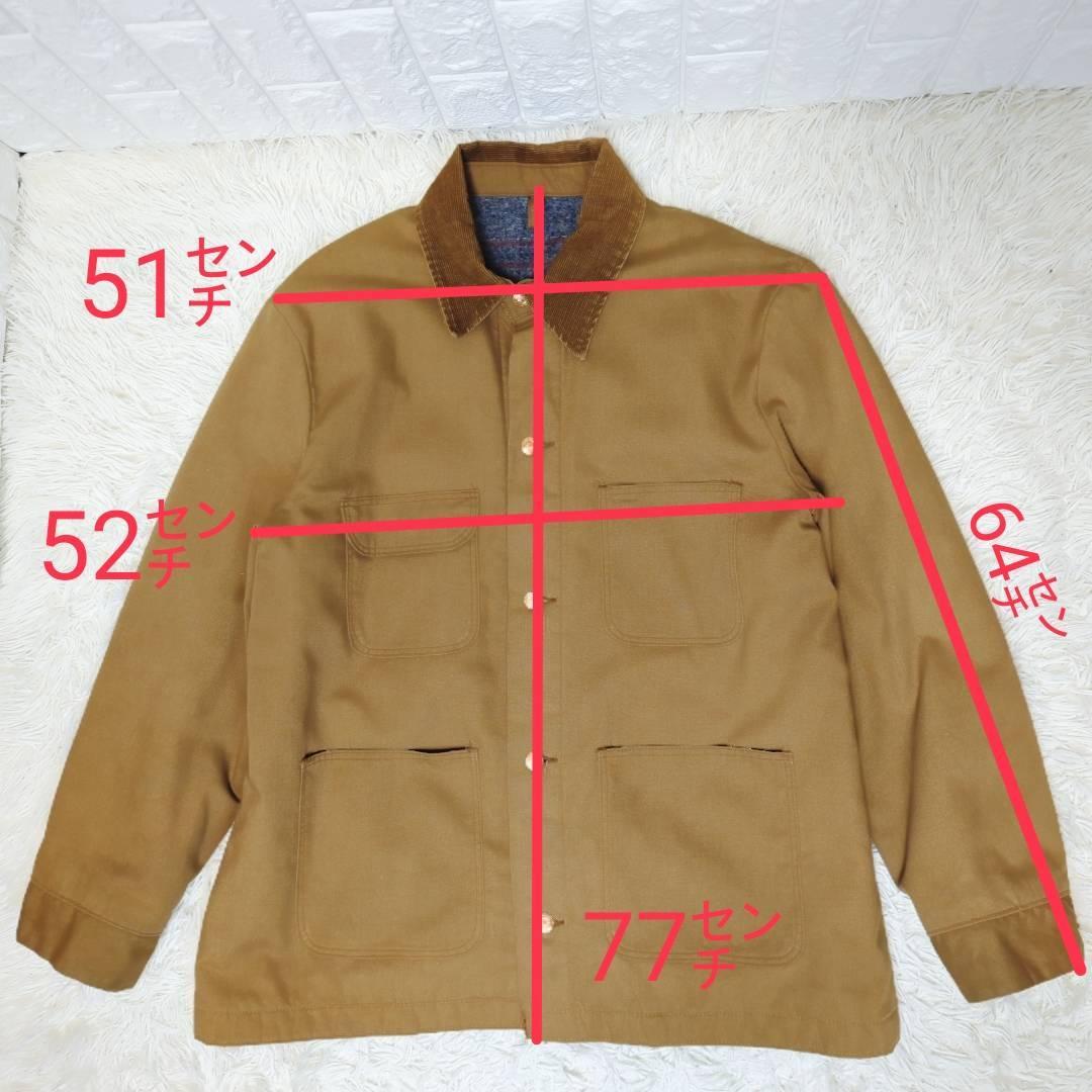 【70s USA製】Wrangler コーデュロイ襟 カバーオール ブラウン