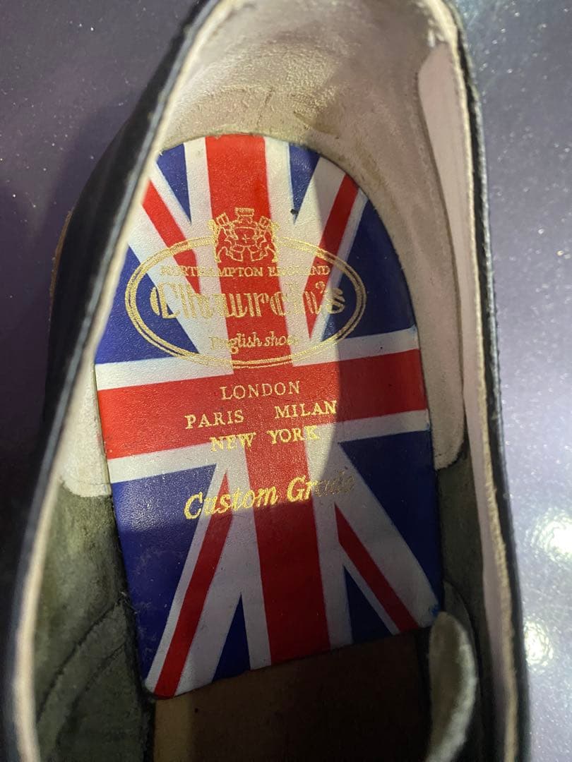 チャーチ ガラスレザー プレ－ントゥ