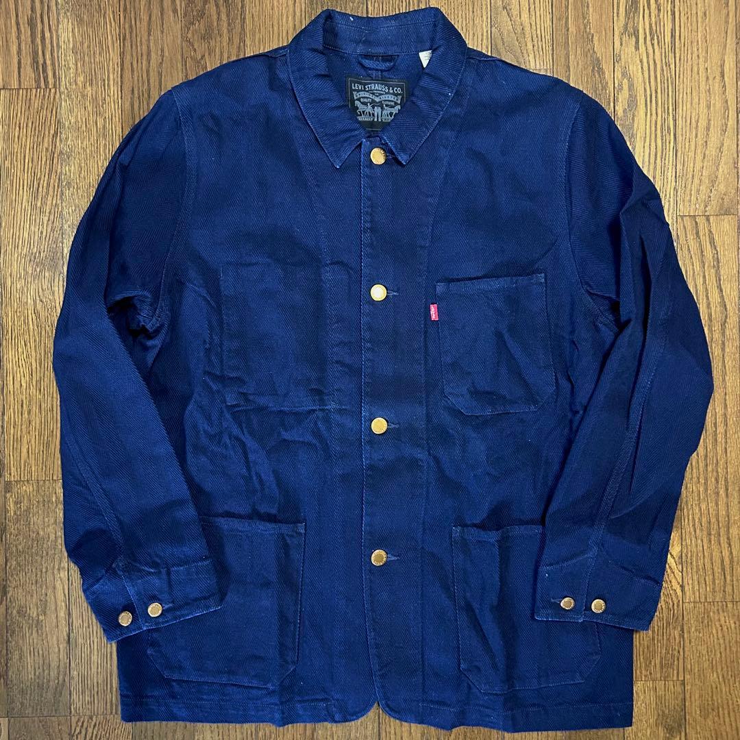 Levi’s ヘリンボーンヘビーツイル インディゴカバーオール