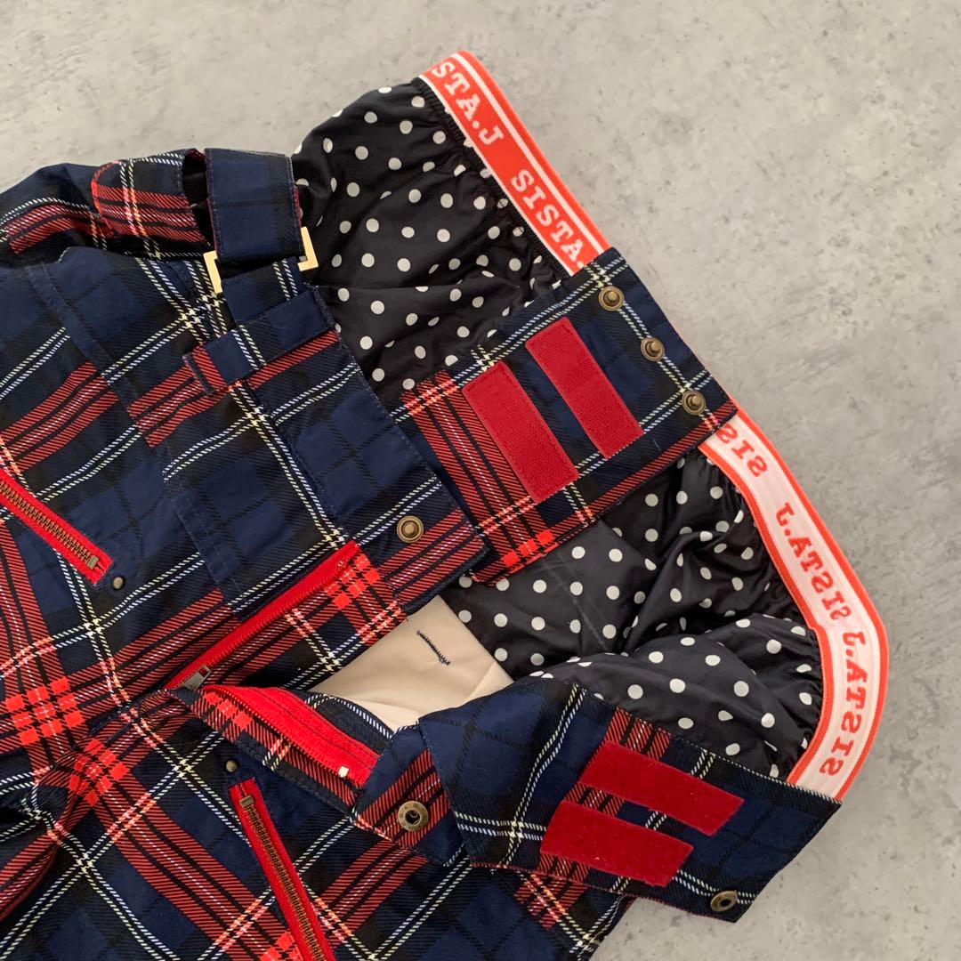 未使用級✨sista.Jスキー スノボ ウェア 上下セット レディース　チェック