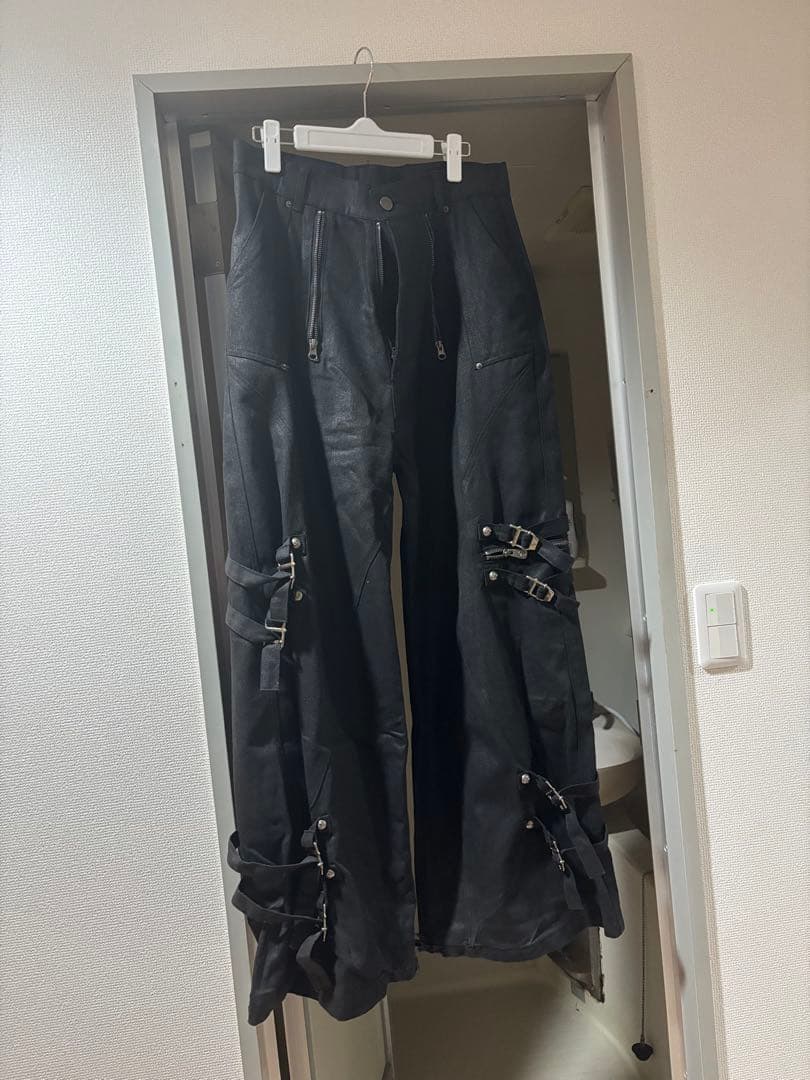 Rosen kreuz サイドベルトビッグワイドパンツ