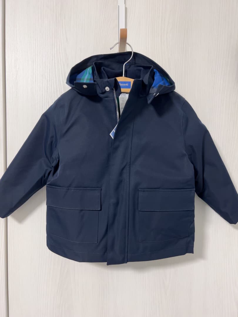 【新品セール】jacadi ネイビー 3wayパーカージャケット　中綿入り　4A