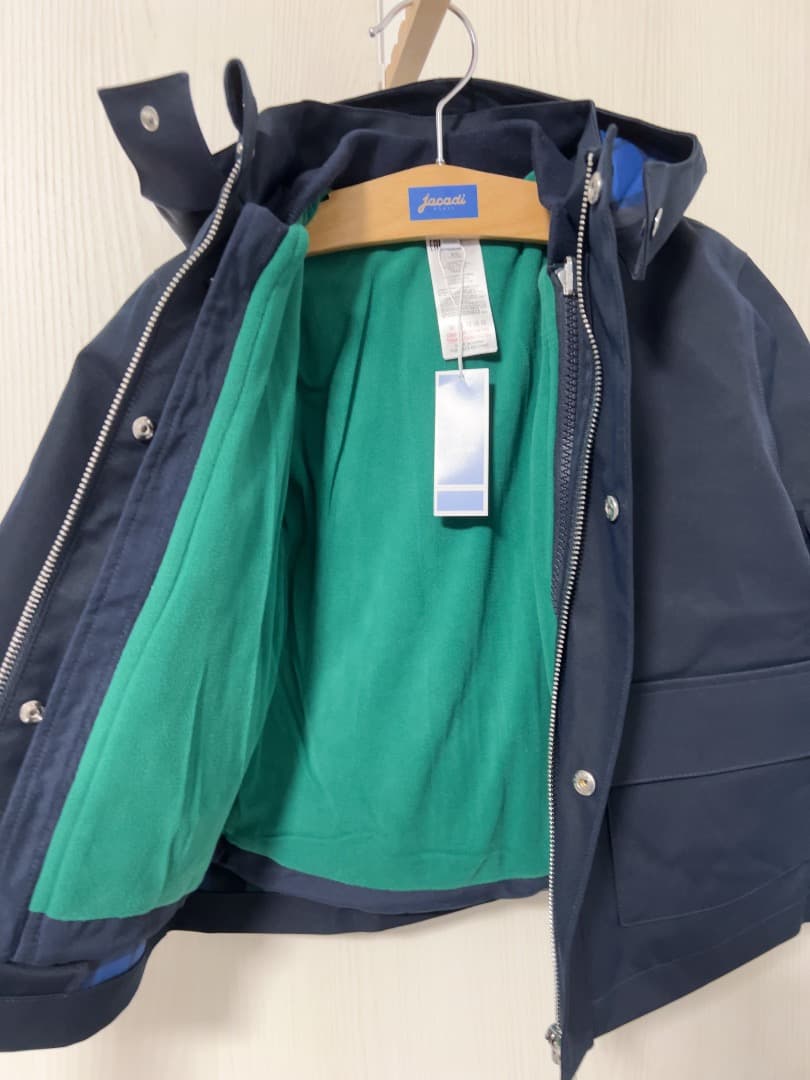 【新品セール】jacadi ネイビー 3wayパーカージャケット　中綿入り　4A