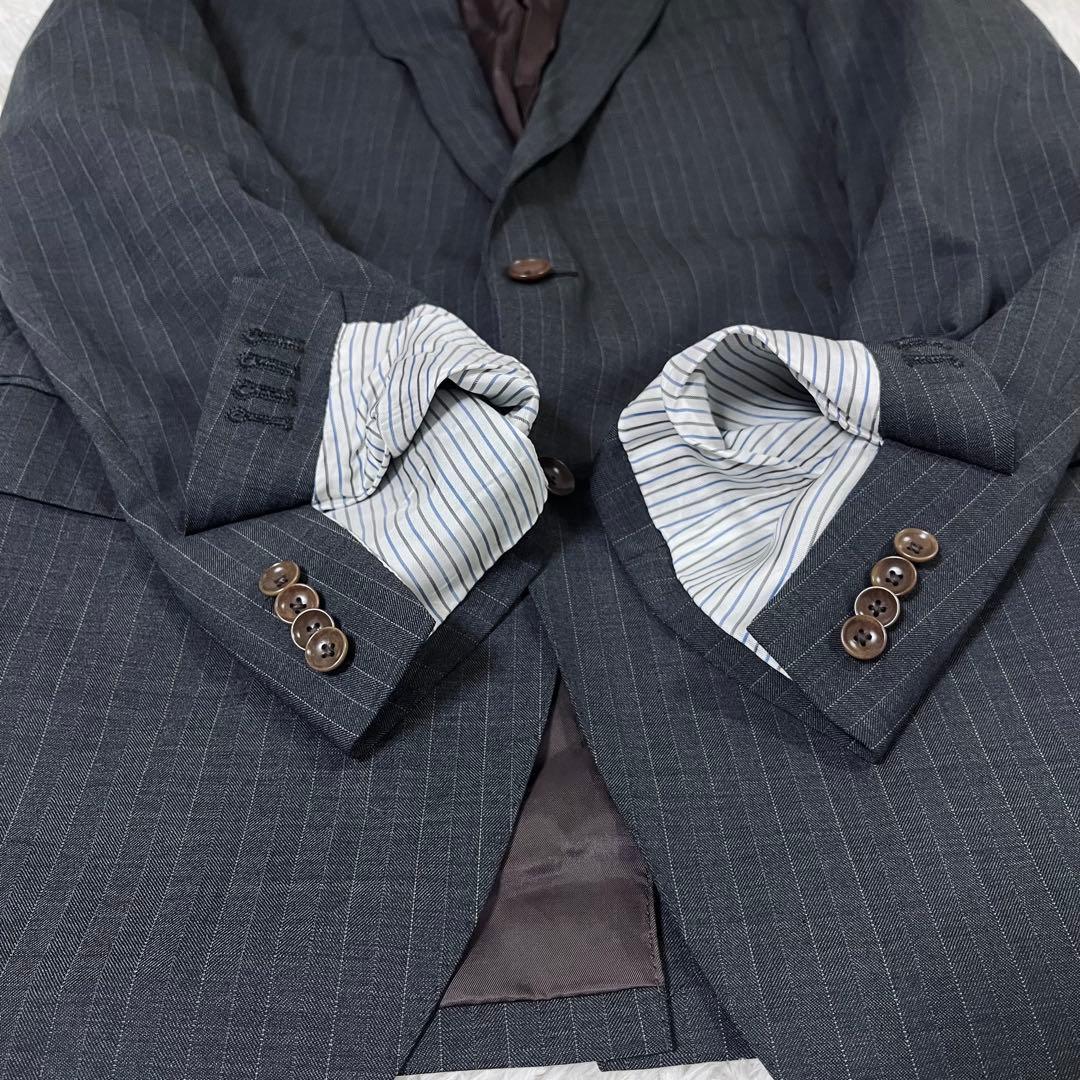 美品 パーソンズ 3ピース スーツ セットアップ AB6 L ストライプ