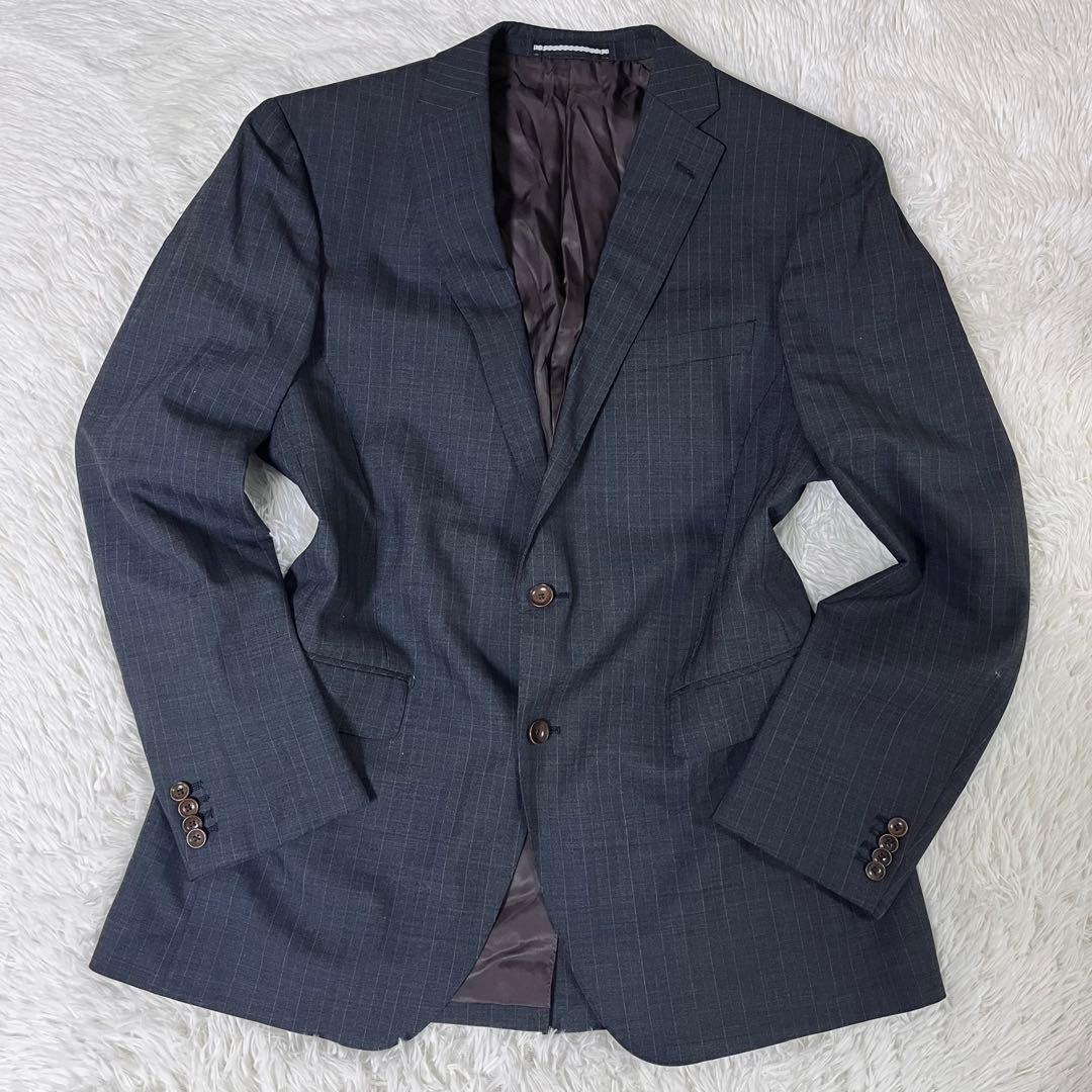 美品 パーソンズ 3ピース スーツ セットアップ AB6 L ストライプ