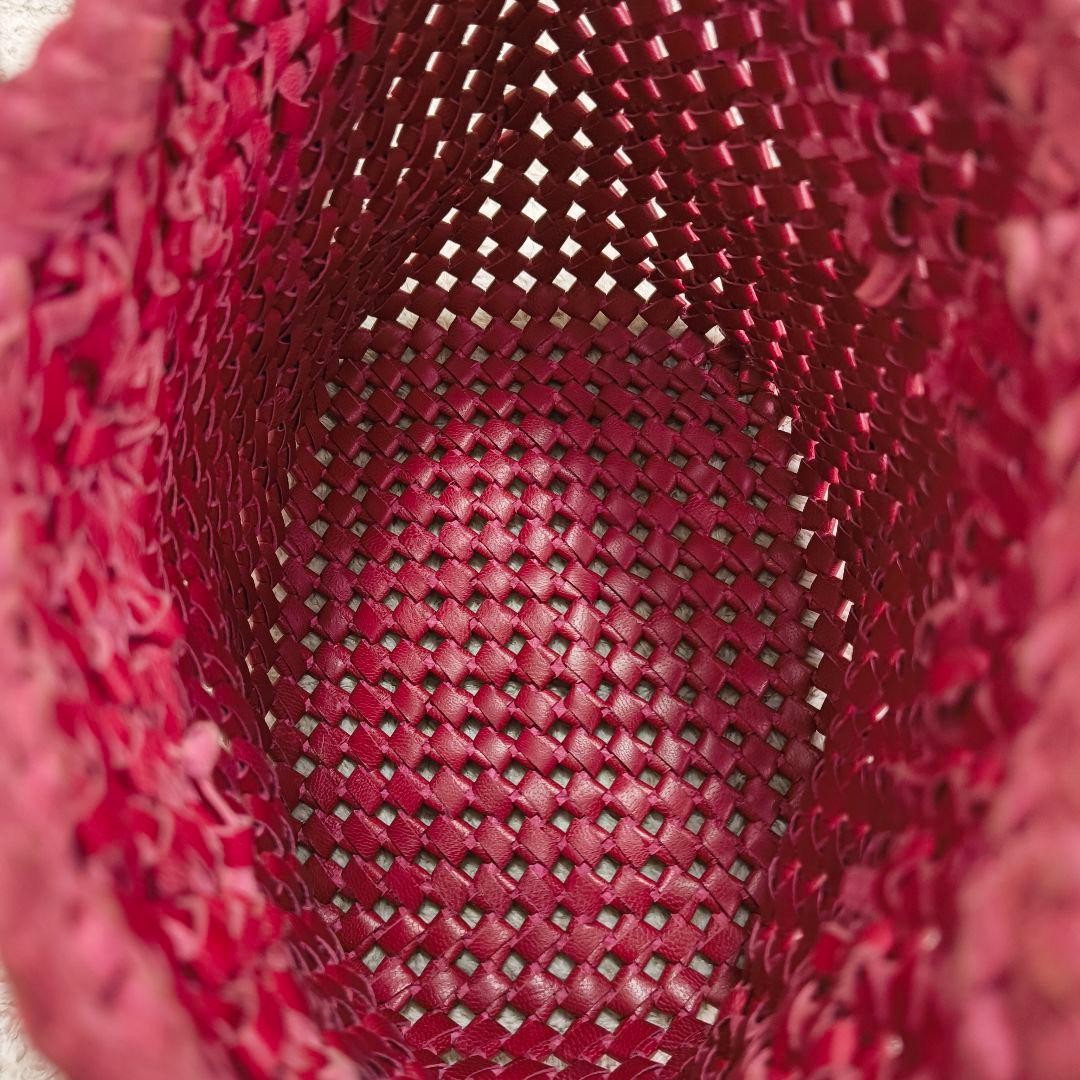 【タグ付】REN レザー メッシュバッグ 小型