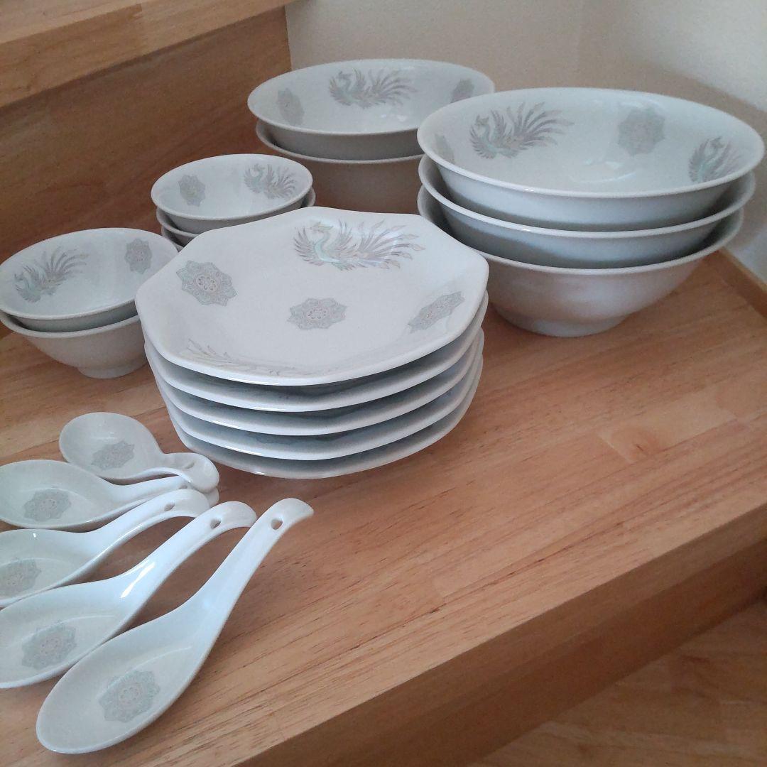 中華食器セット ラーメン鉢など 長峰陶苑