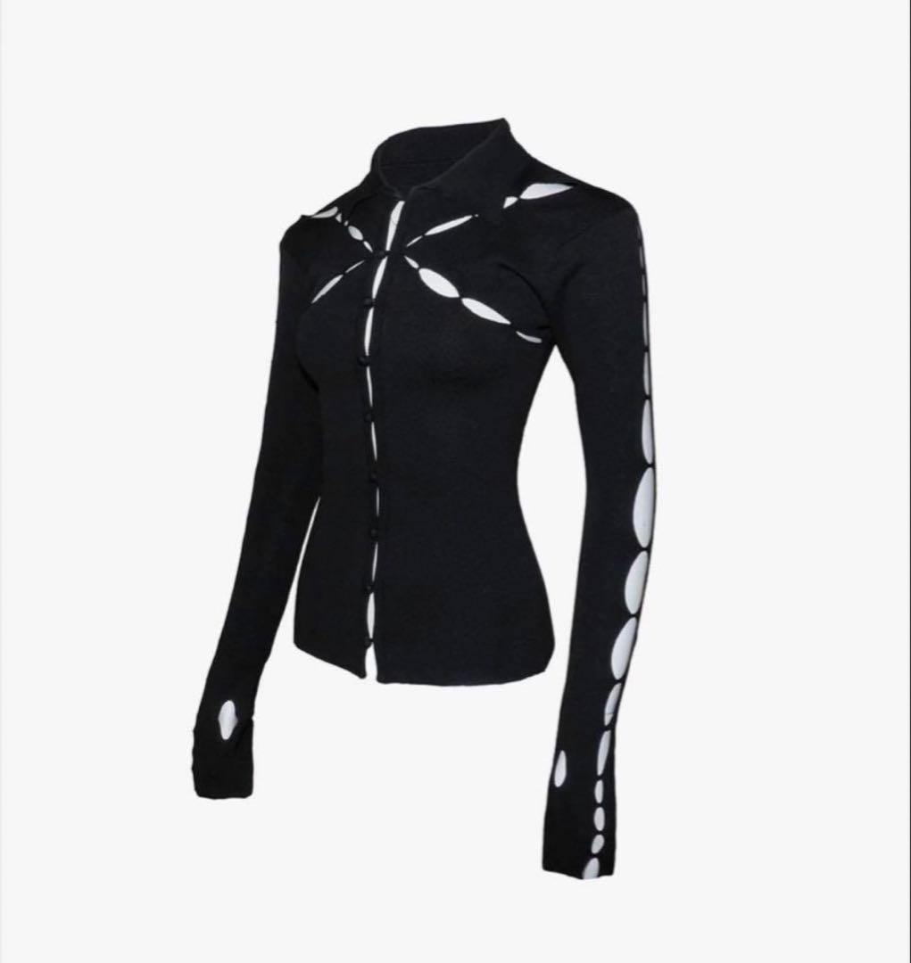 雫*様 S knit fit tops single petal