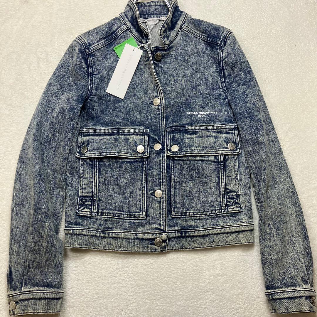 新品タグ付き✨定価7万円 ステラマッカートニー デニムジャケット スタンドカラー