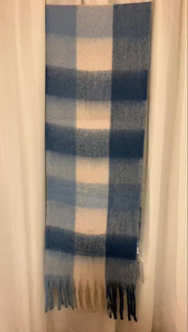 新品未使用　Acne Studios モヘアチェックスカーフ マフラー