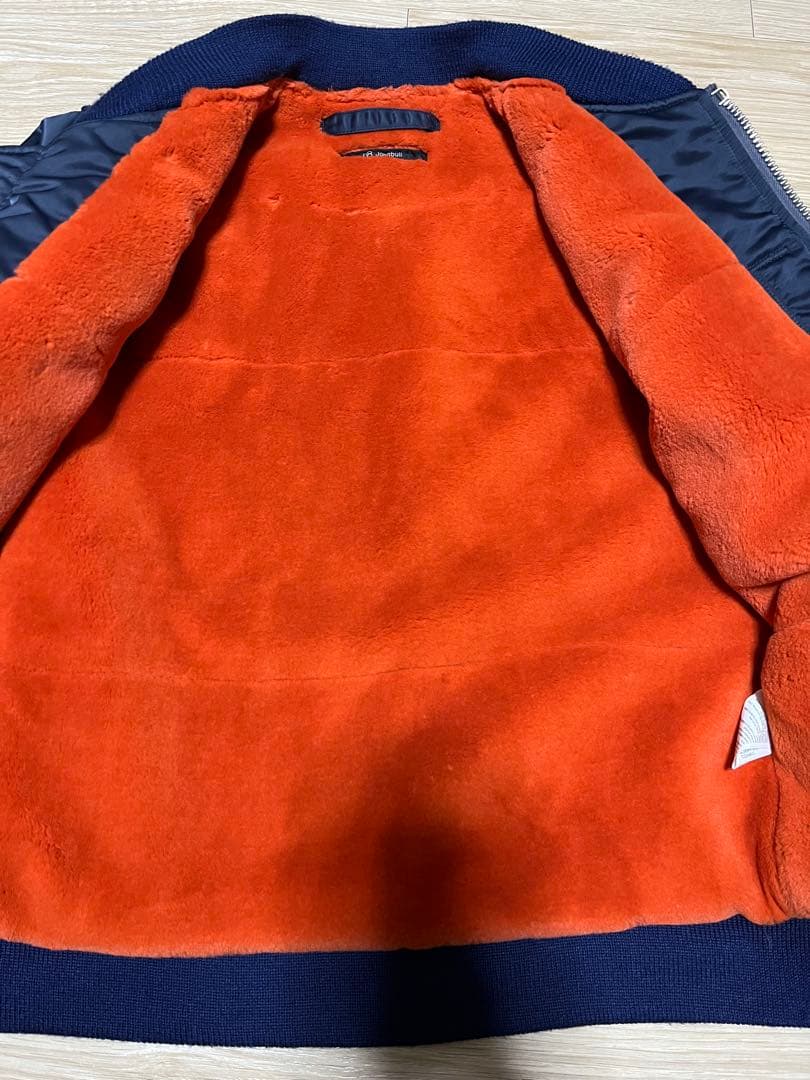 John bull ジョンブル　MA-1 ネイビー　紺　ボア　オレンジ　メンズ