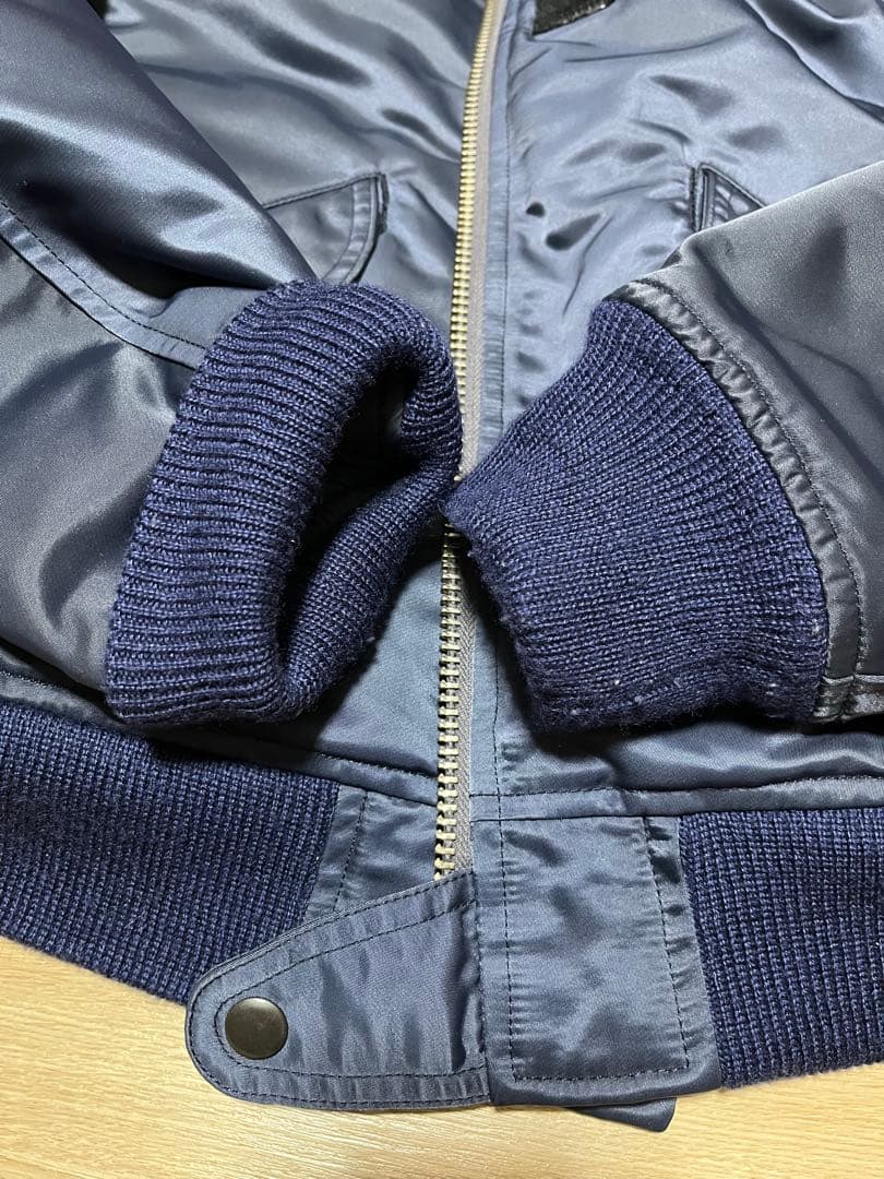 John bull ジョンブル　MA-1 ネイビー　紺　ボア　オレンジ　メンズ