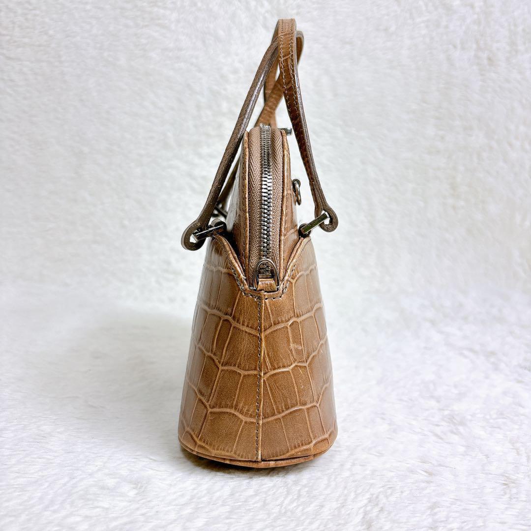 FOXEY マカロンバッグ 型押し everyday success bag