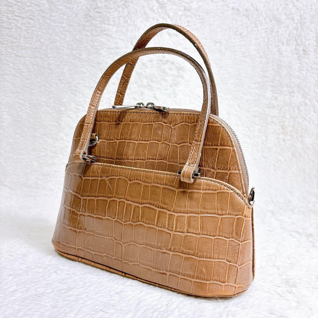 FOXEY マカロンバッグ 型押し everyday success bag