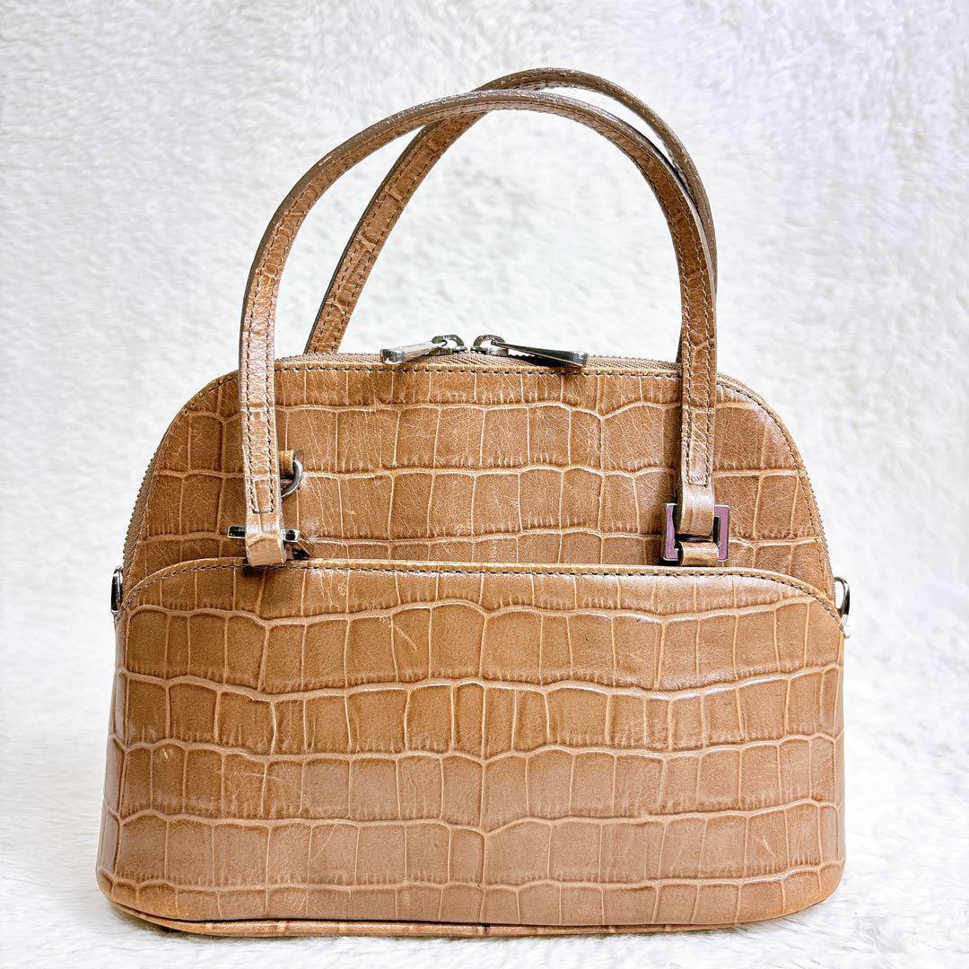 FOXEY マカロンバッグ 型押し everyday success bag