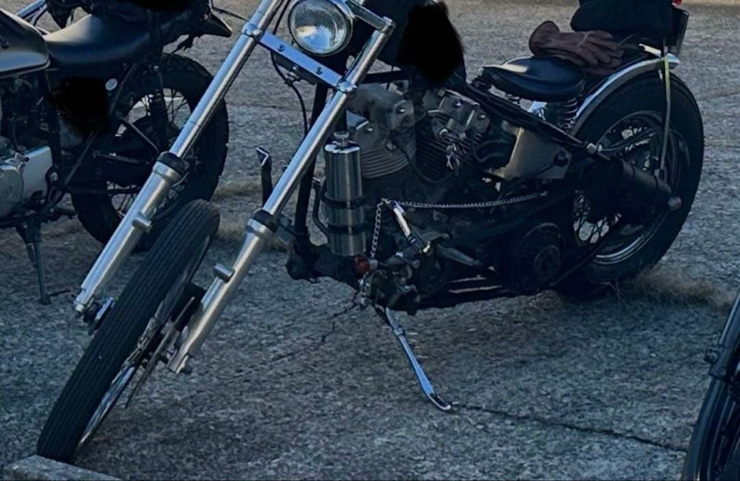 フロントホイール　21インチ　ディスク付き　ハーレー　ショベル　エボ