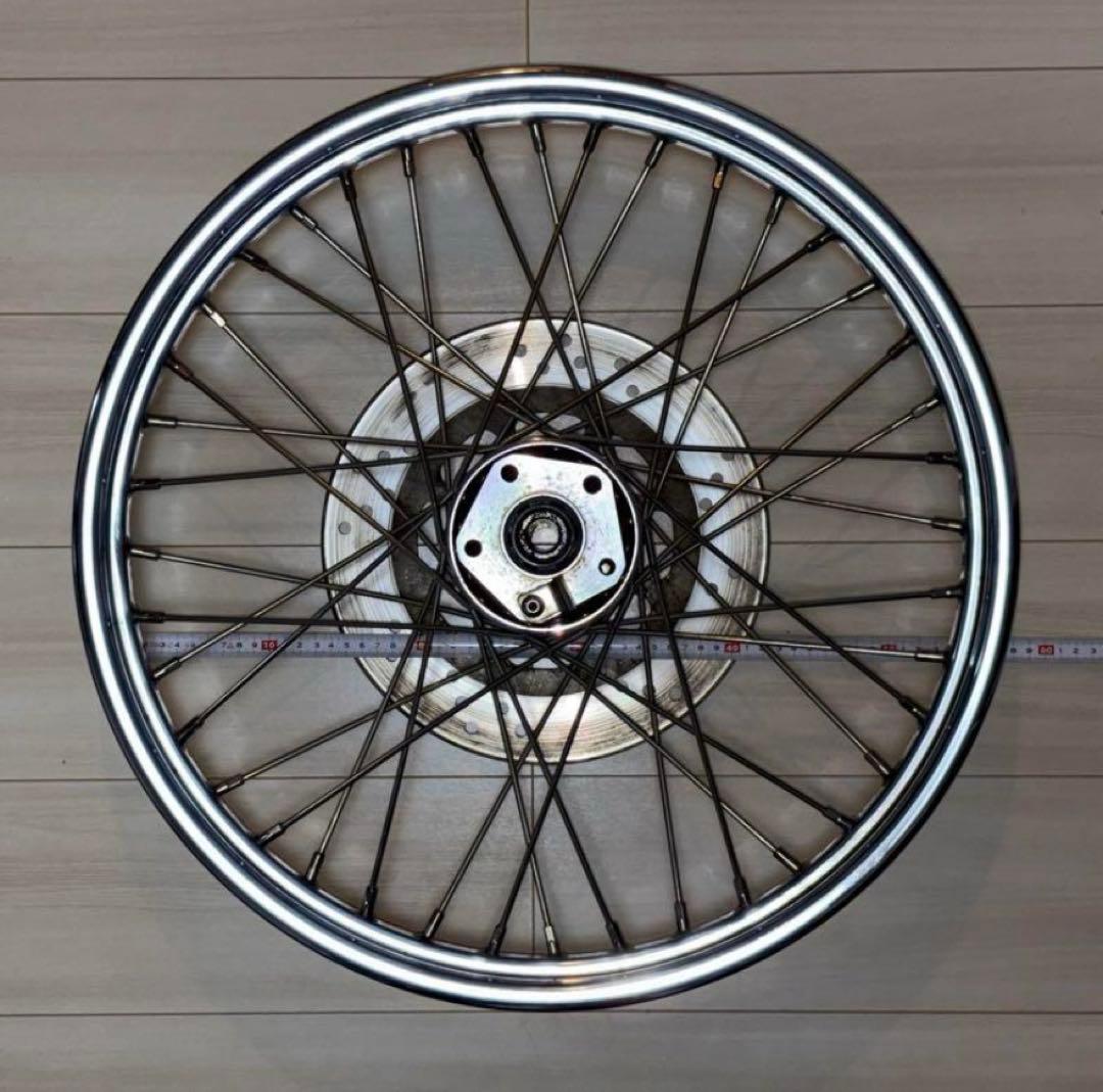 フロントホイール　21インチ　ディスク付き　ハーレー　ショベル　エボ