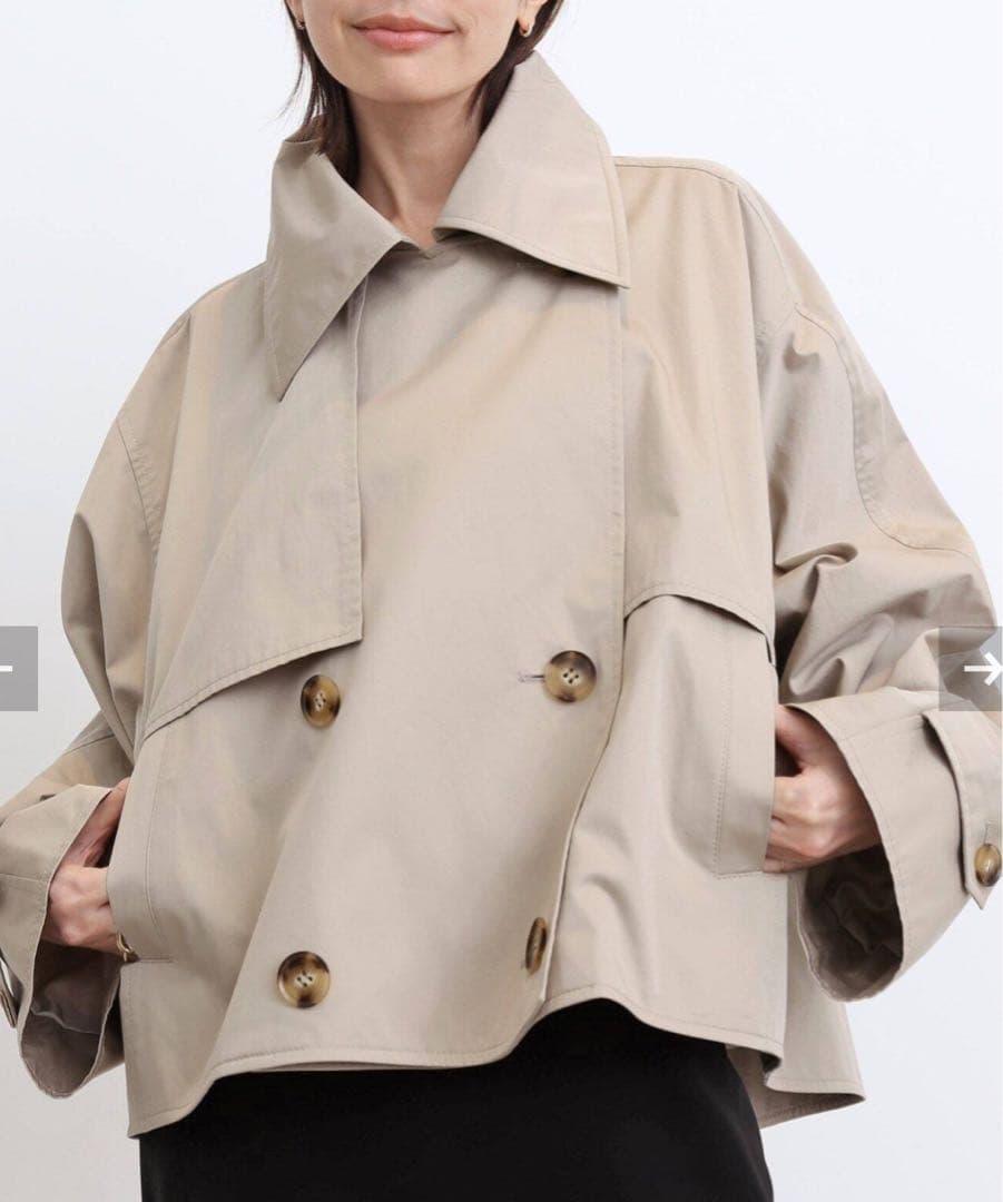 ★美品　MINITZ アパルトモン別注2024SSショートトレンチコート