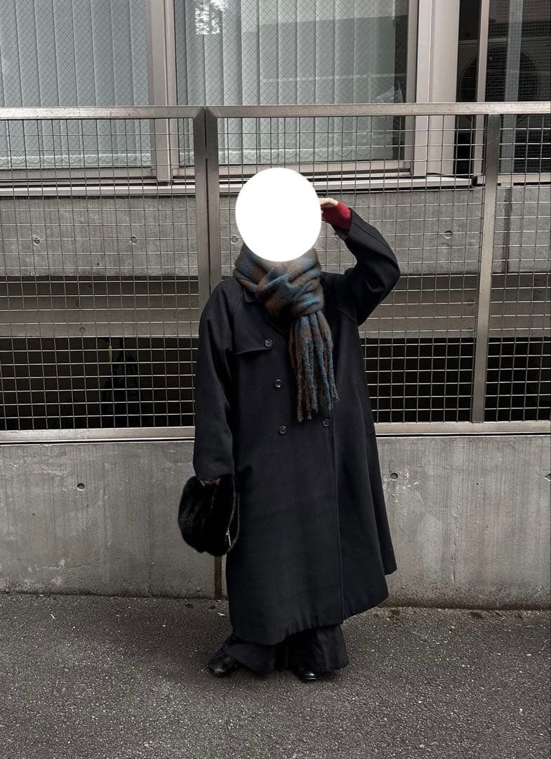 Happyjohn 黒チェスターコート