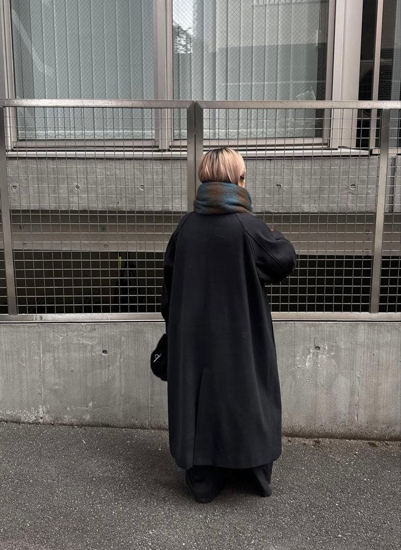 Happyjohn 黒チェスターコート