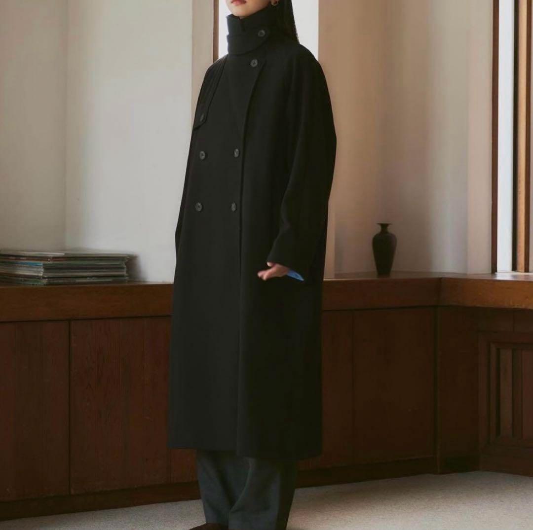 Happyjohn 黒チェスターコート