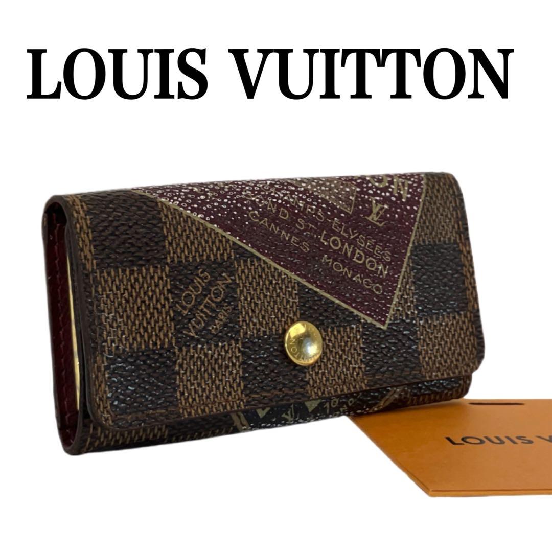 【美品】ルイヴィトン　ダミエミュルティクレ4 ラベルコレクション