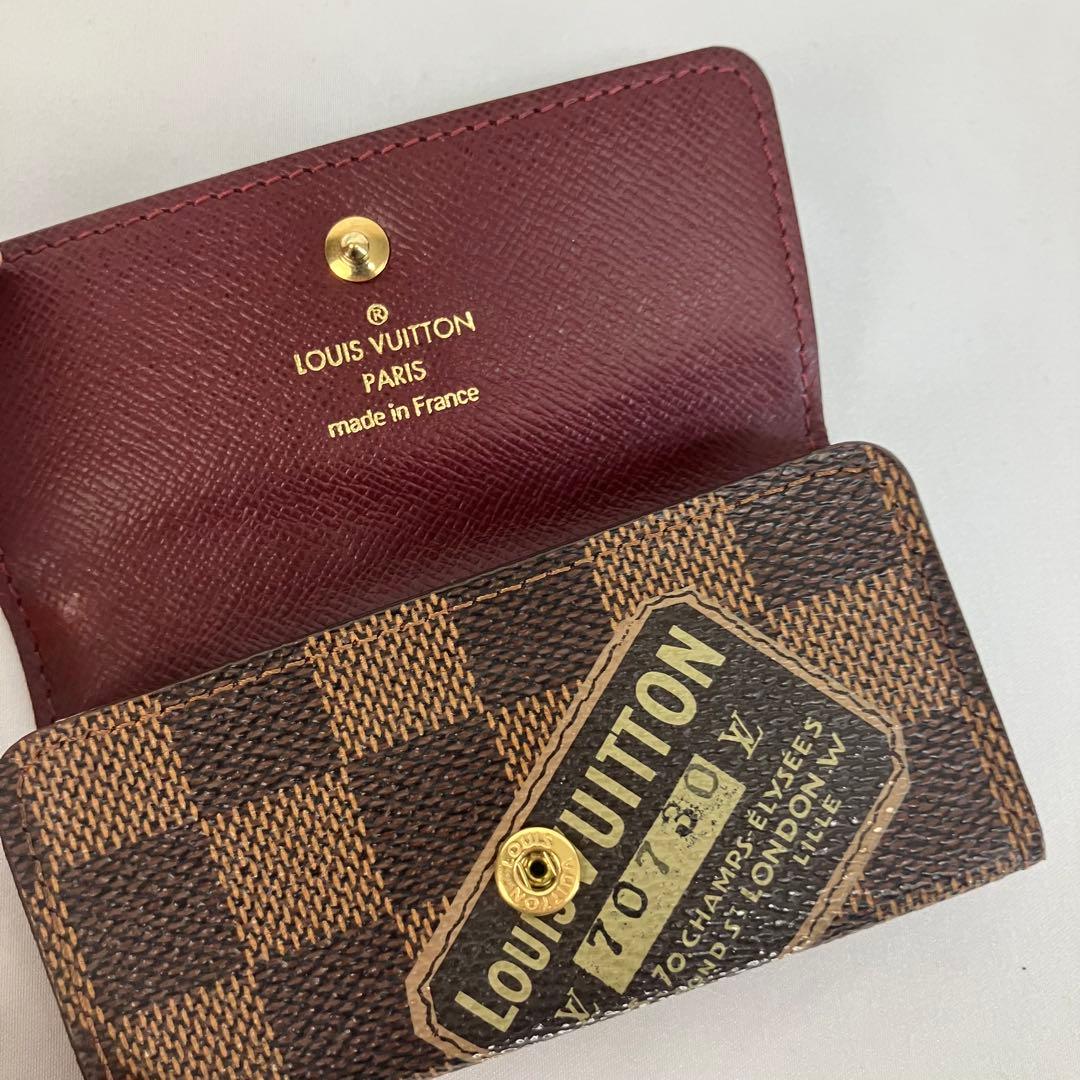 【美品】ルイヴィトン　ダミエミュルティクレ4 ラベルコレクション