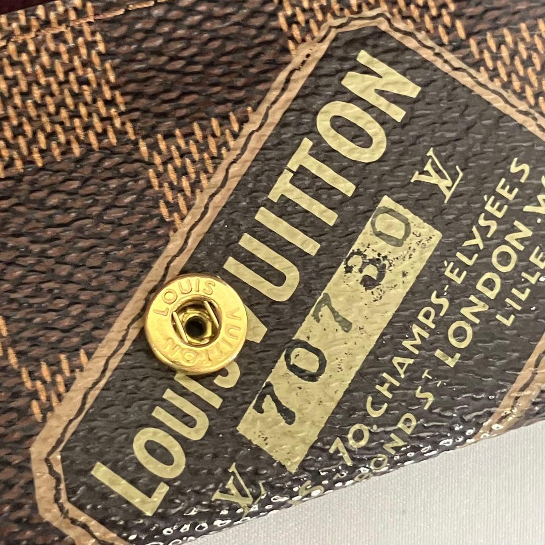 【美品】ルイヴィトン　ダミエミュルティクレ4 ラベルコレクション