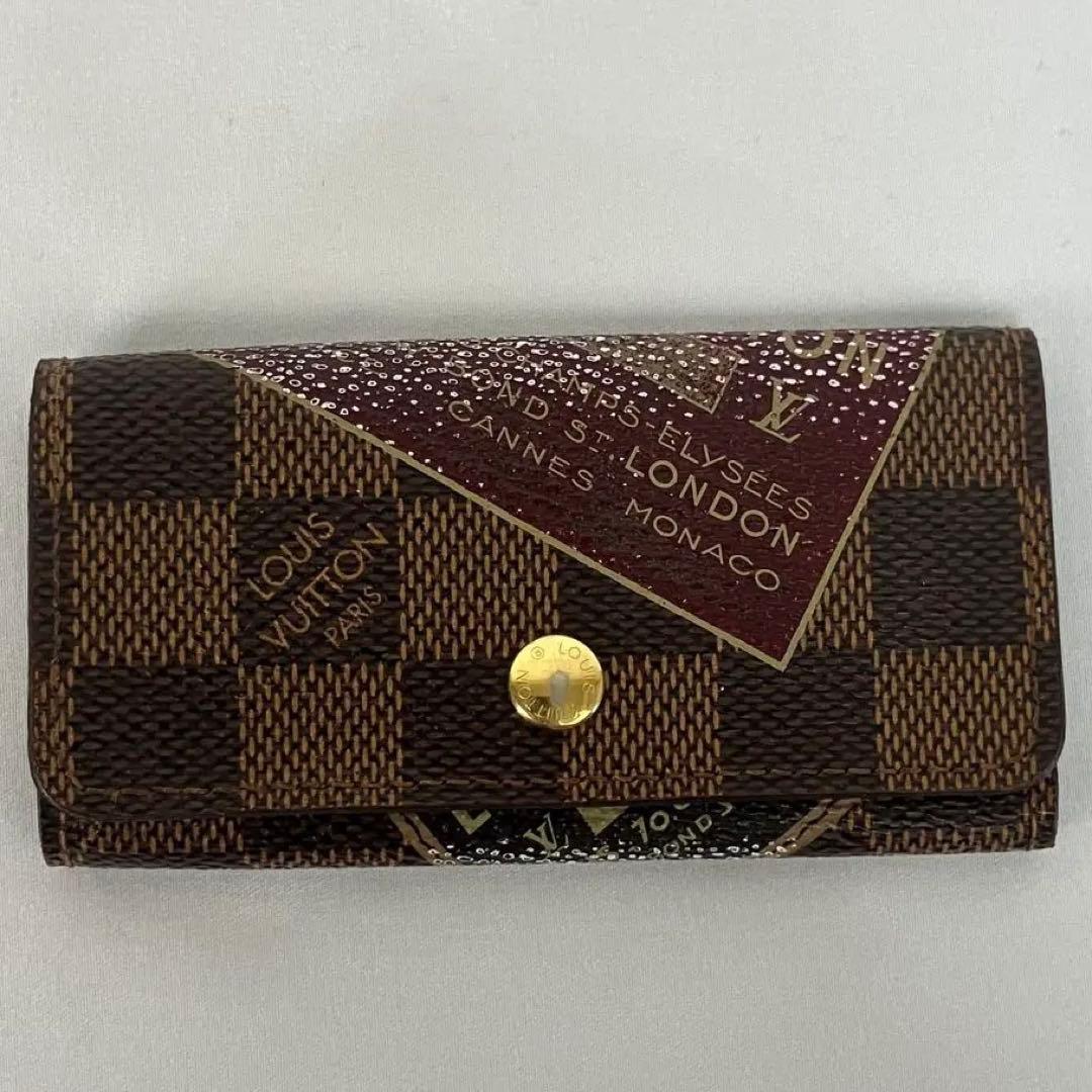 【美品】ルイヴィトン　ダミエミュルティクレ4 ラベルコレクション