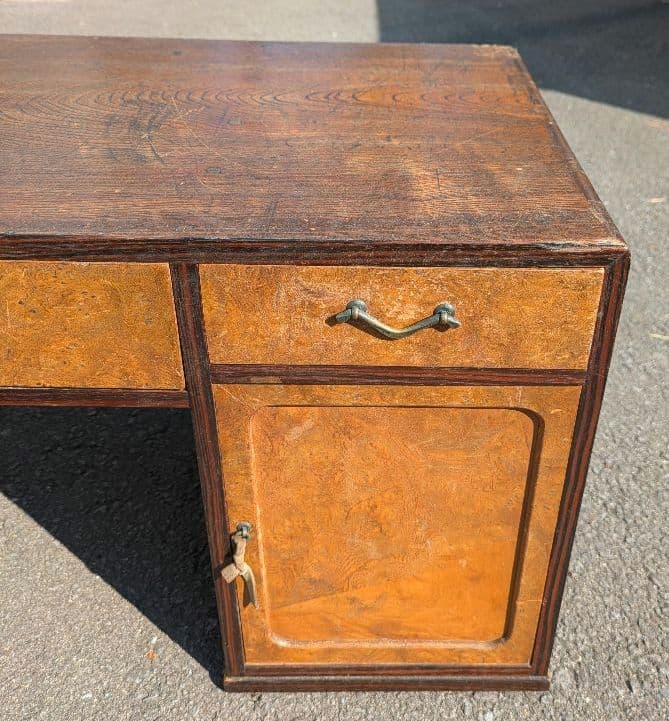 木製文机　引き出し付き　ヴィンテージ　昭和レトロ