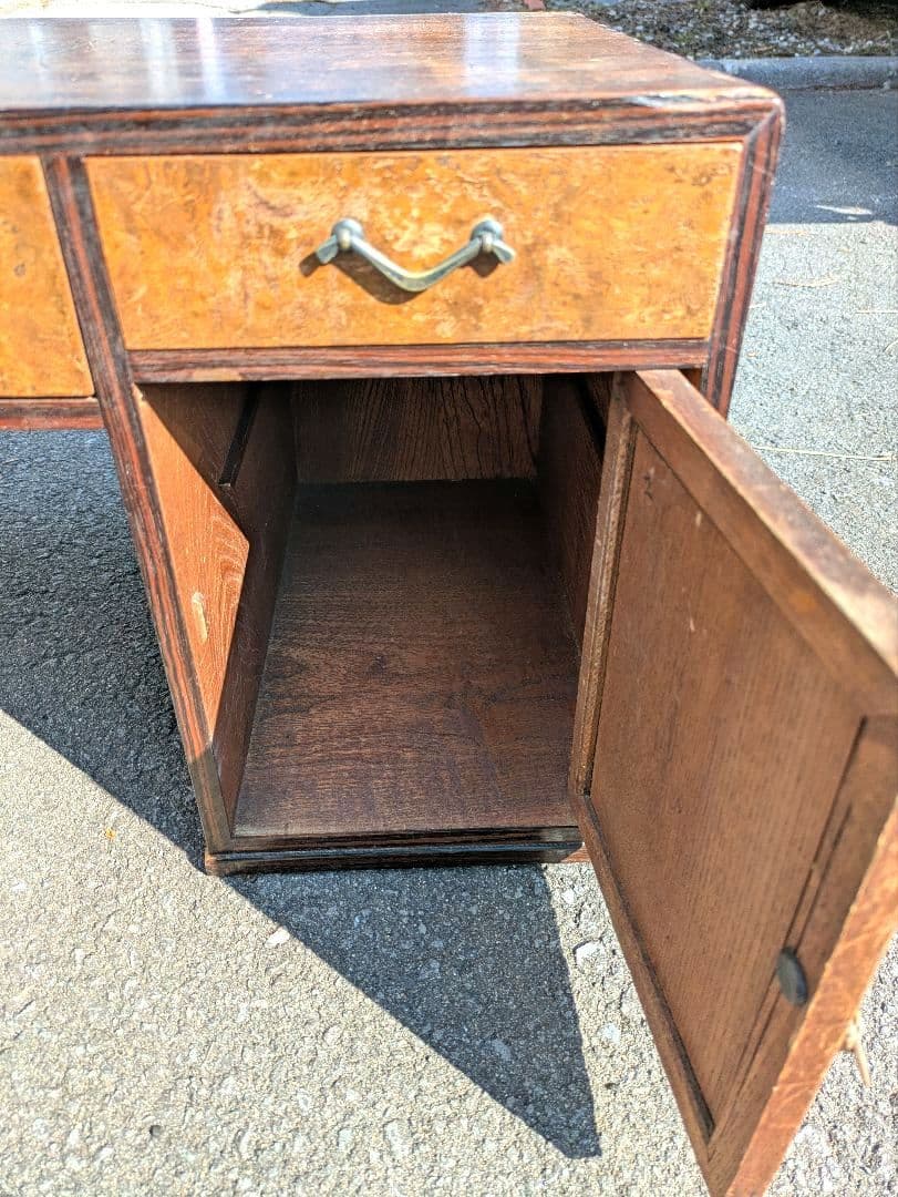 木製文机　引き出し付き　ヴィンテージ　昭和レトロ