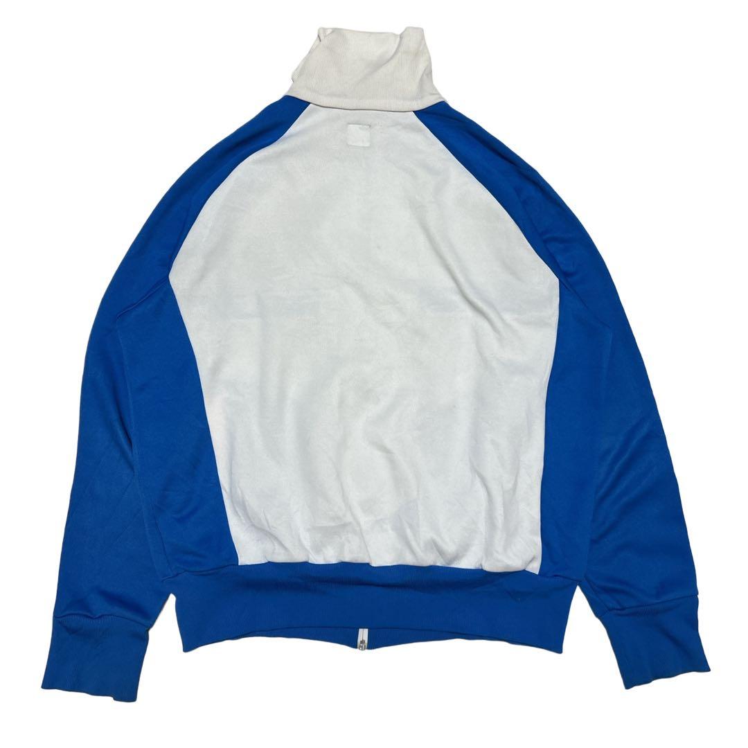 90s あのちゃん アディダス 刺繍トラックジャケットadidas XL 青　白