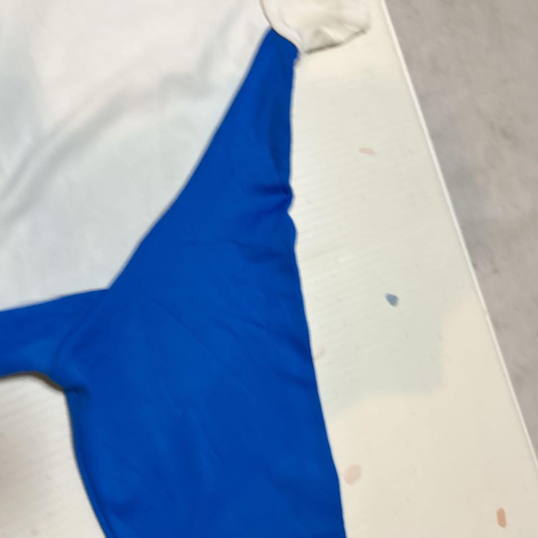 90s あのちゃん アディダス 刺繍トラックジャケットadidas XL 青　白