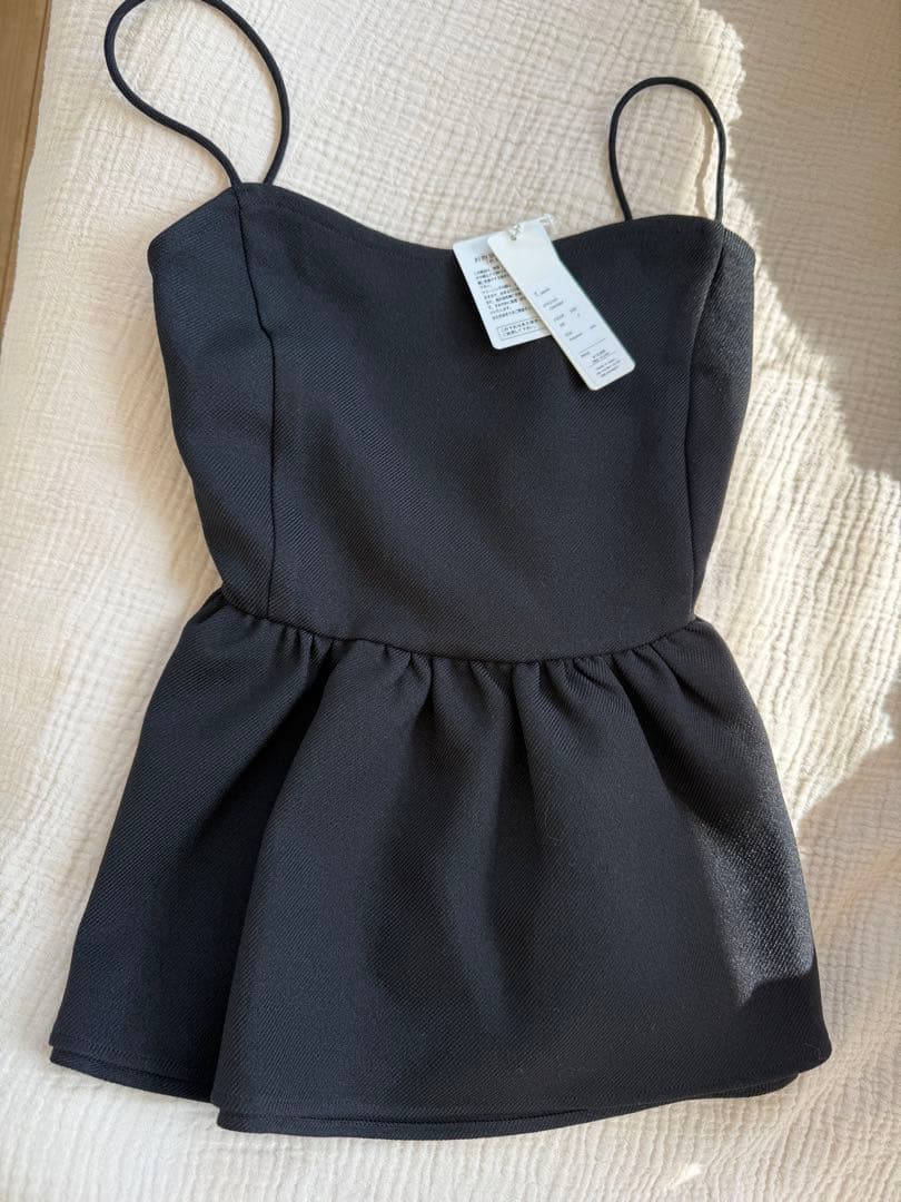 t.japan フリルビスチェ　ブラック