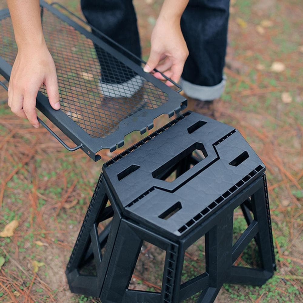 ジャグ置き　アイアンテーブル　脚立　スツール　ソロキャンプ　ラック　ゴールゼロ