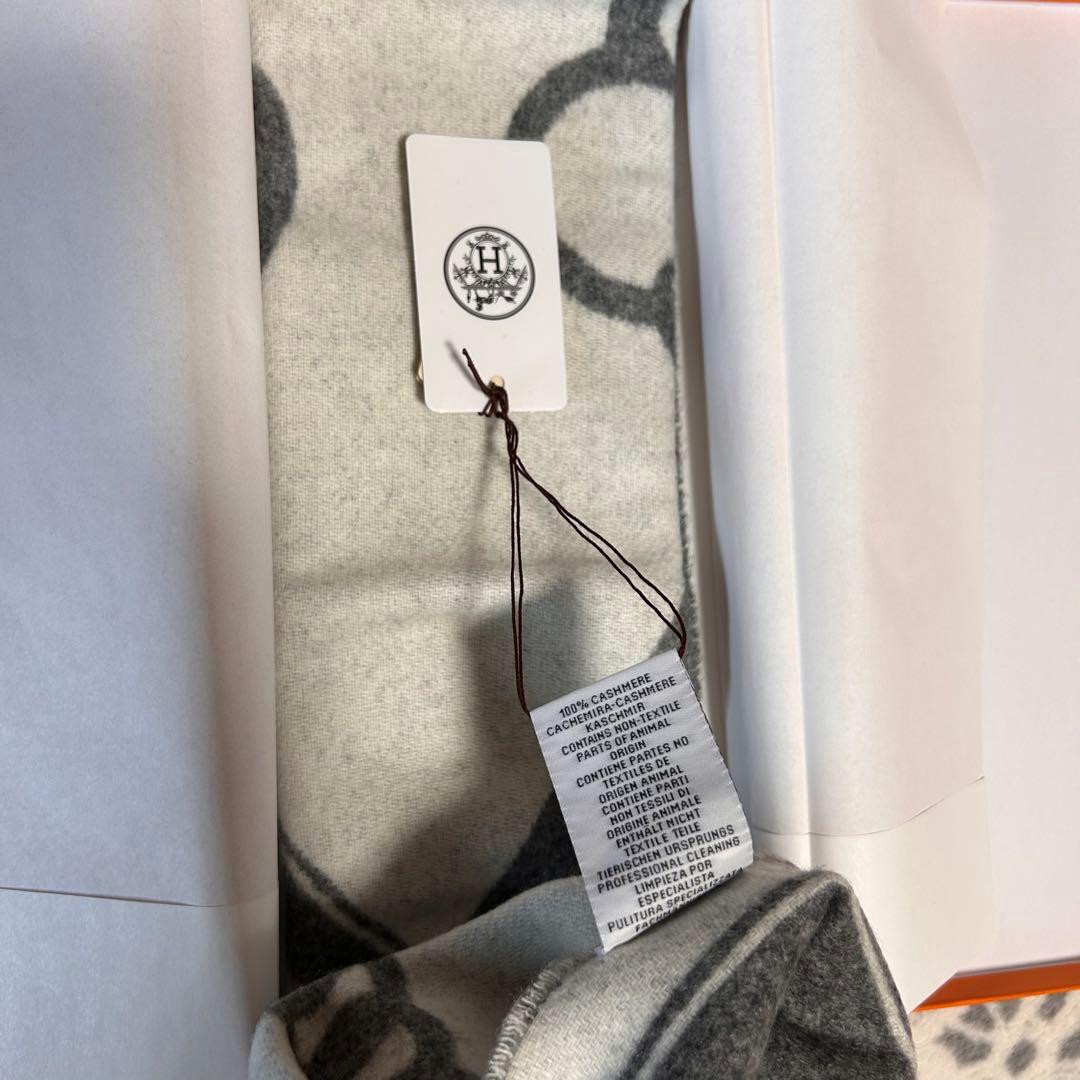 Nine　エルメス　カシミヤ　マフラー 《モール》　新品未使用