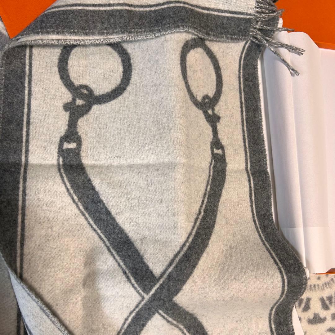 Nine　エルメス　カシミヤ　マフラー 《モール》　新品未使用