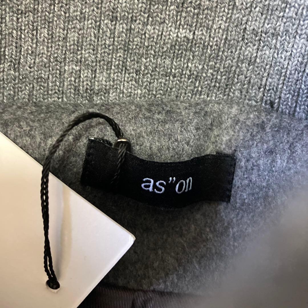 ASON as”on ダンボ ウールジャケット グレー