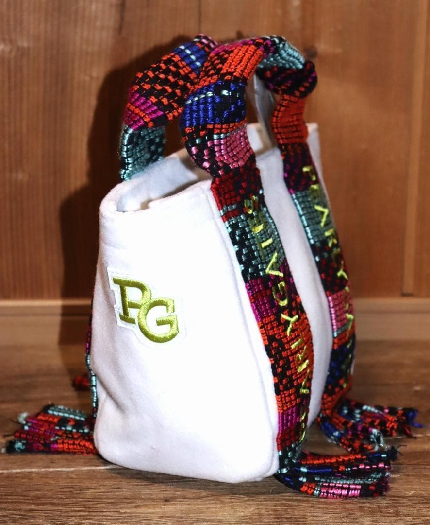 新品 PEARLY GATES フリンジハンドル カートバッグ　Ⓗ