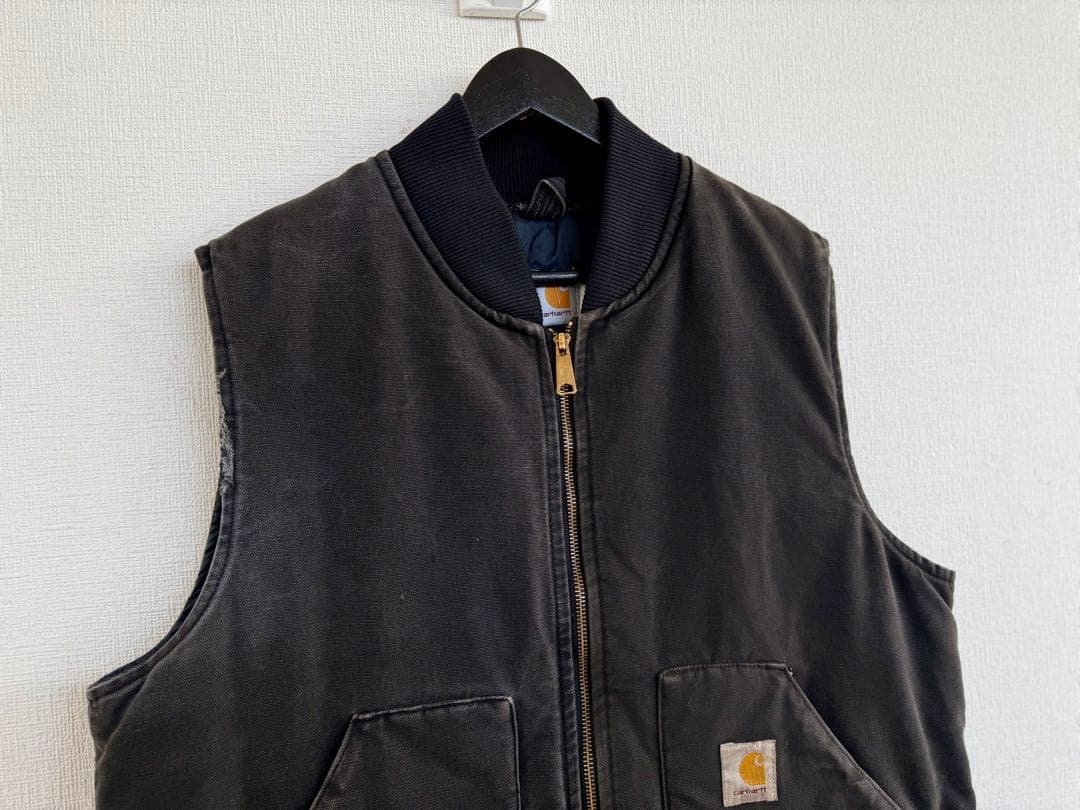 スペシャル 80s アメリカ製 ヴィンテージ カーハート ベスト XL ブラック