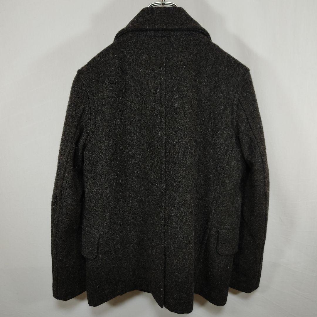 MARGARET HOWELL　ピーコート　ウール100%　チャコールグレー